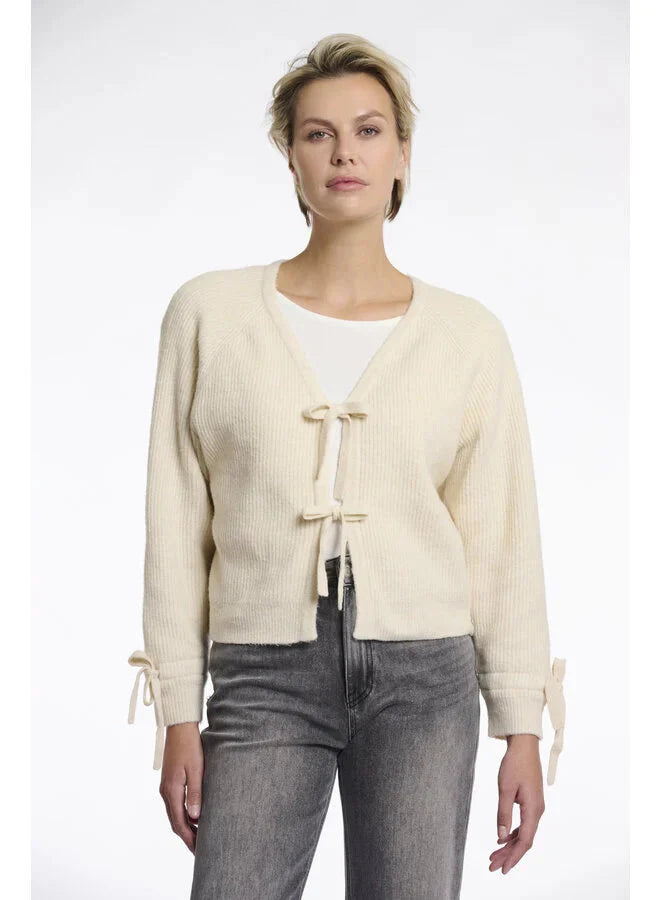 Gouke Knitted Cardigan with Bows (more colors)