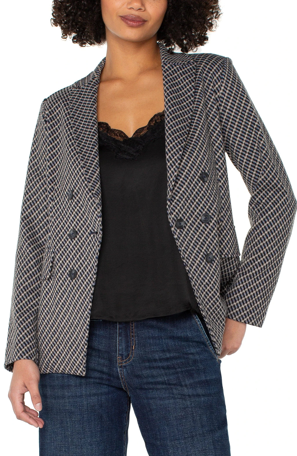 Faux Double Breasted Blazer