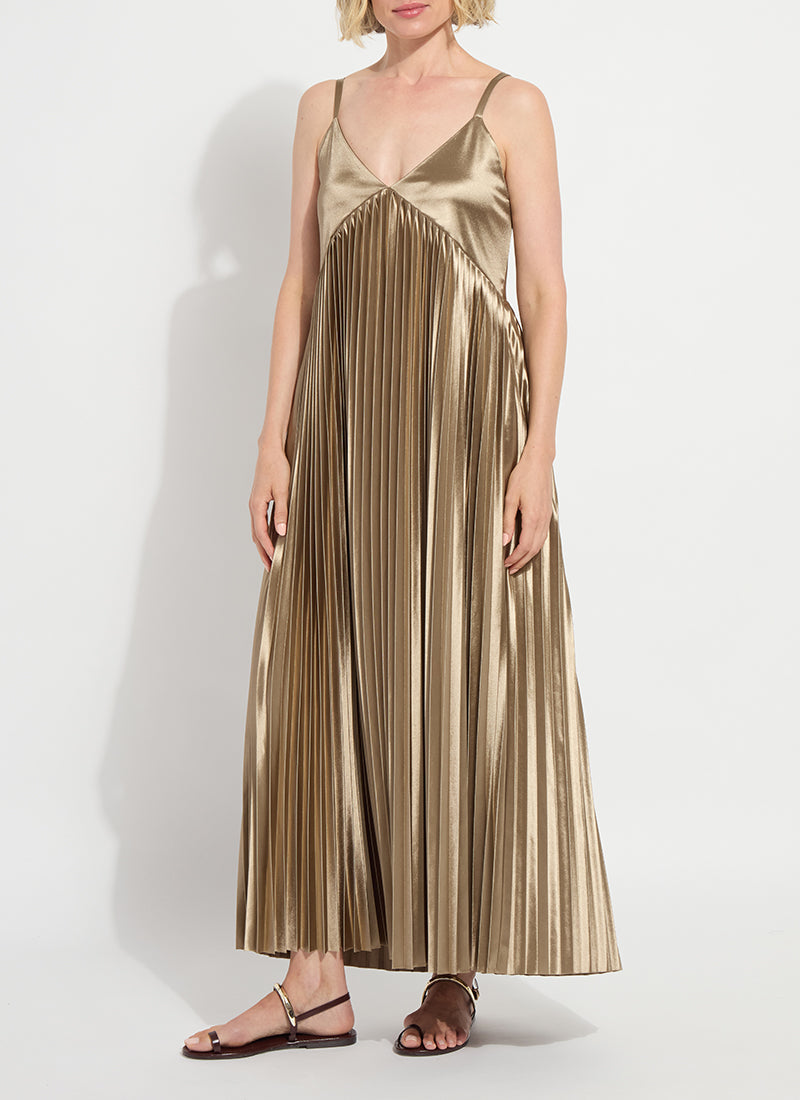 Lauren Pleated Midi Dress