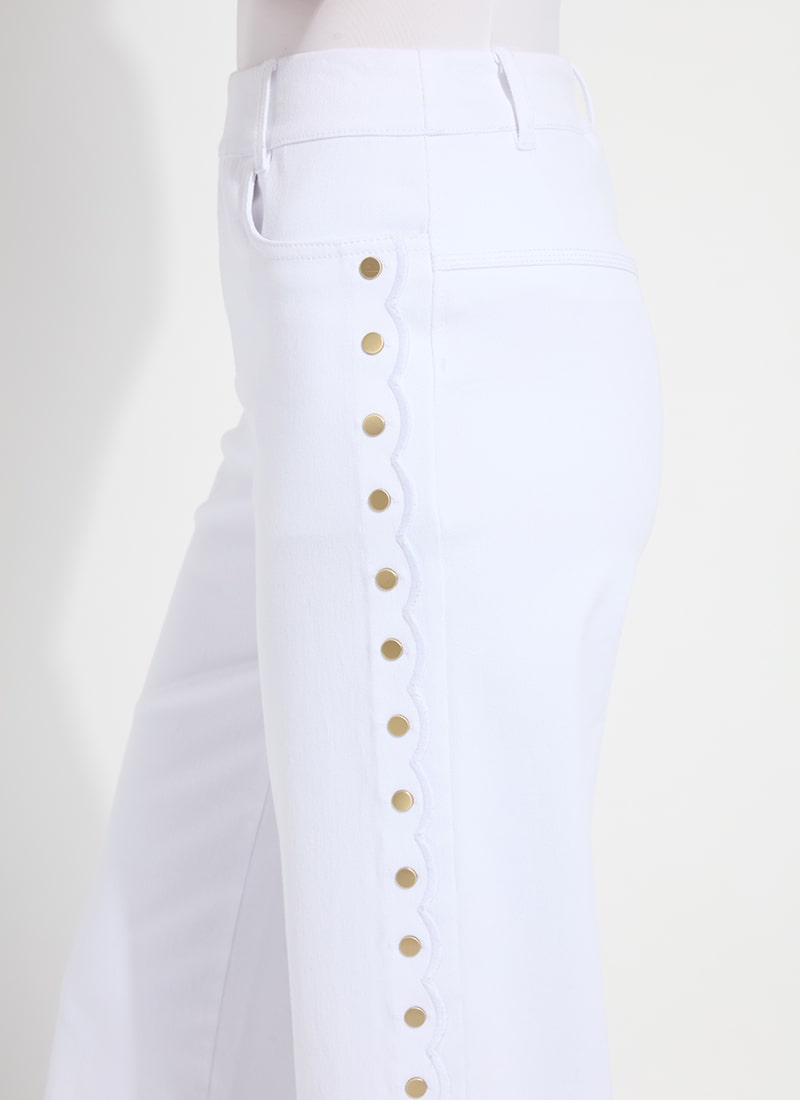 Willa Scallop Studded Crop Denim Pant