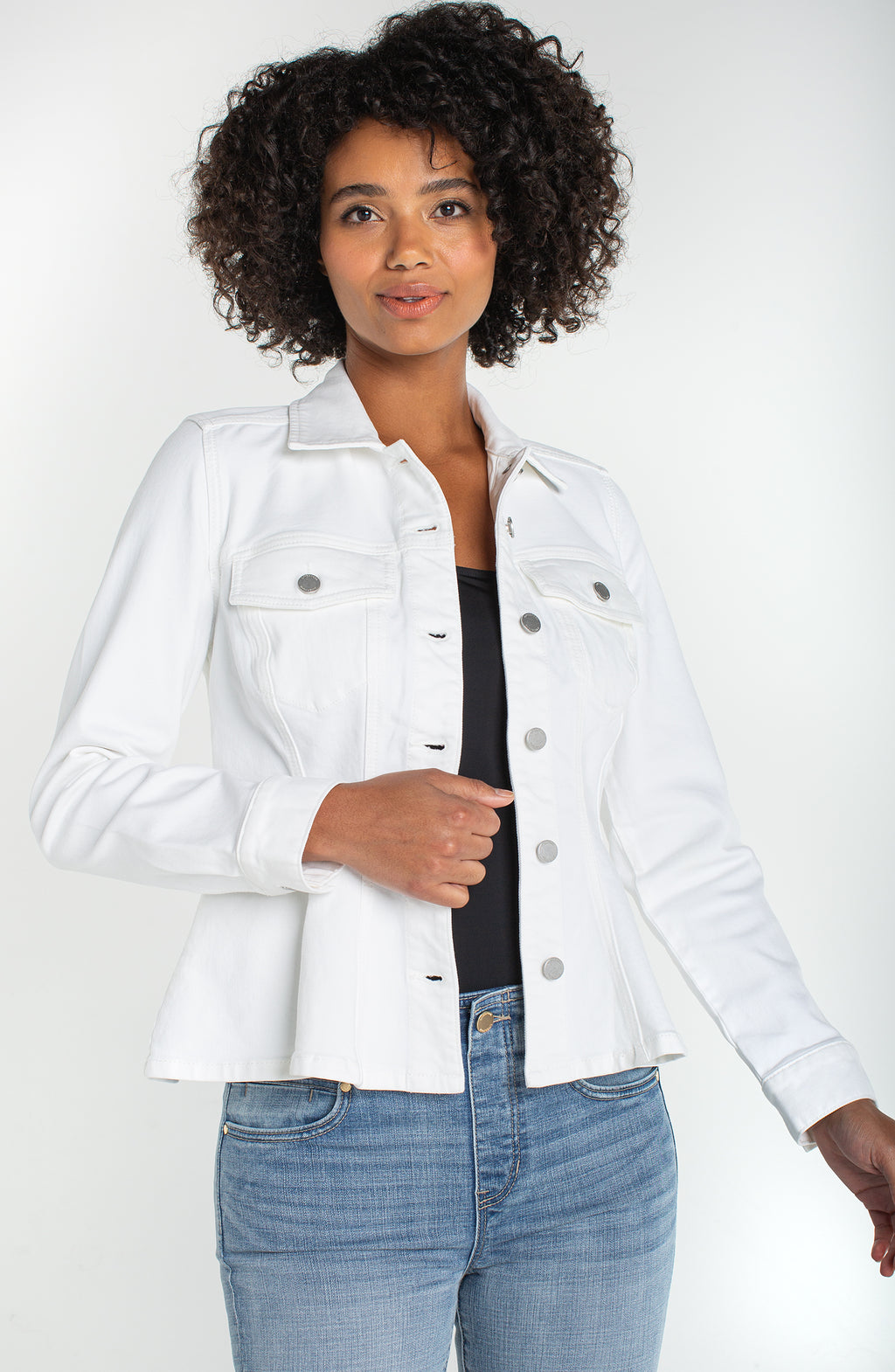 Fit and Flare Trucker Jacket