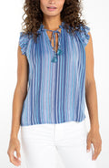 Flutter Sleeve Top w/Ties