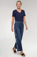 Stride Wide Leg W/Jacquard Blocking