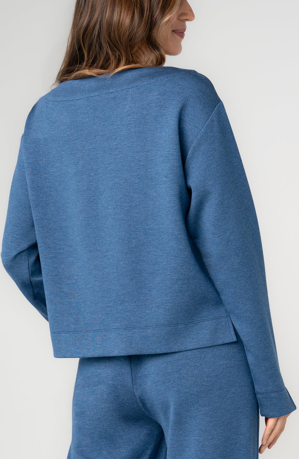 Long Sleeve Boat Neck Top