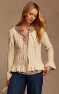 Frill Textured Cardigan