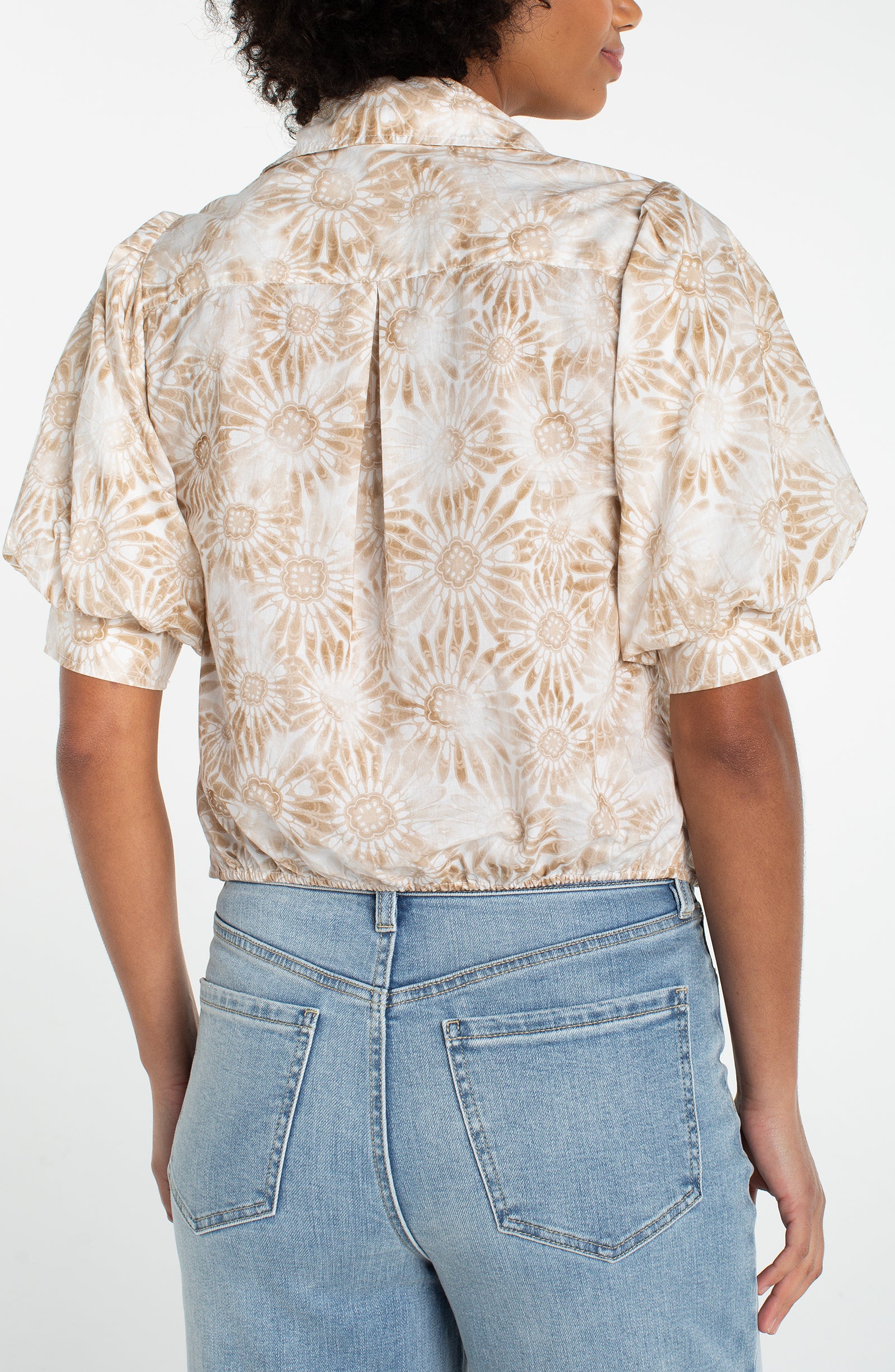 Puff Sleeve Top with Twist