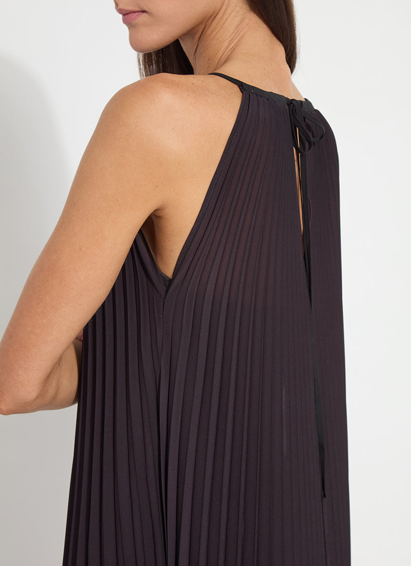 Lorena Pleated Chiffon Midi Dress