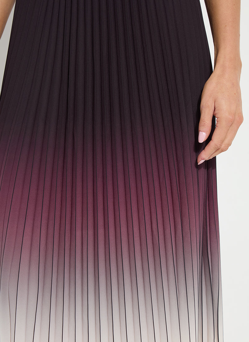 Lorena Pleated Chiffon Midi Dress