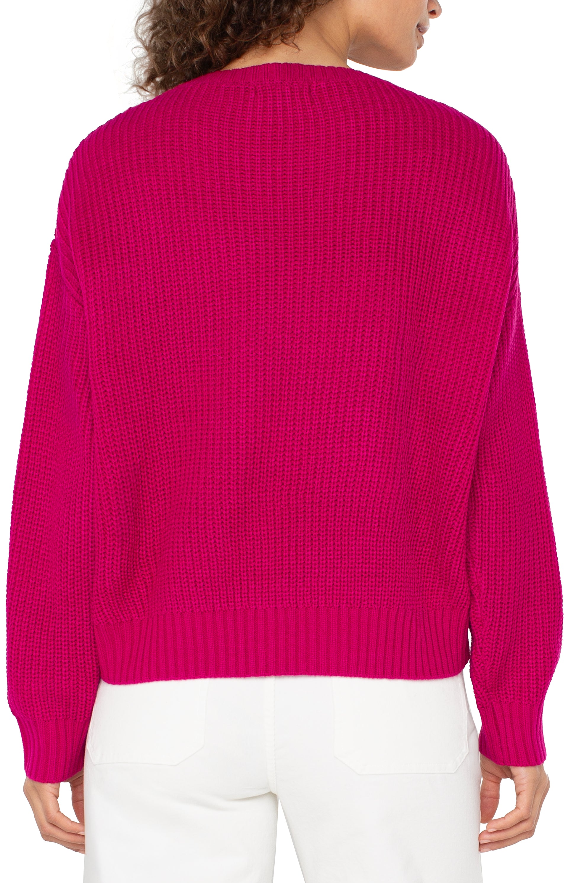 Crew Neck Sweater with Fringe (more colors)