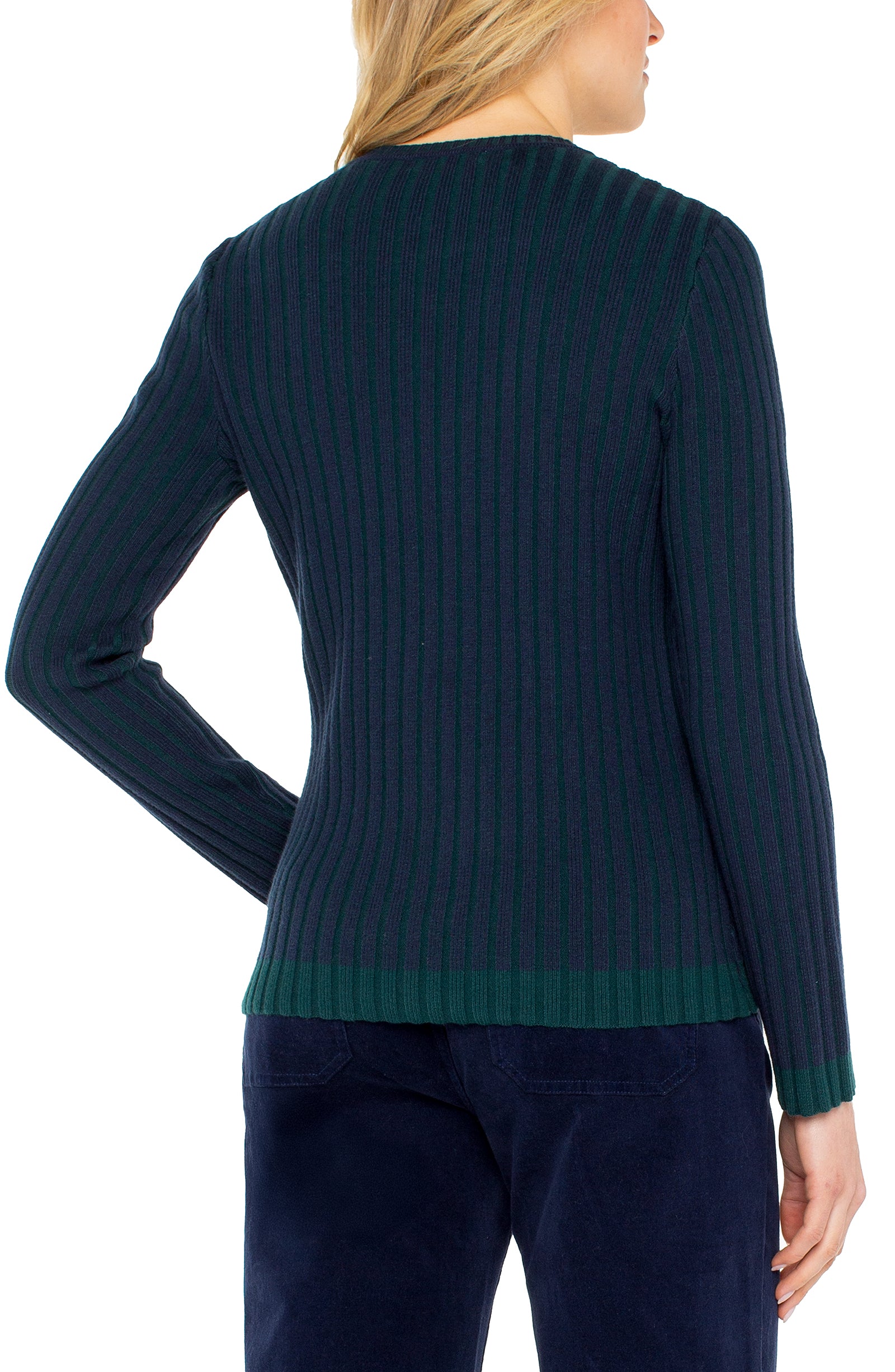 Crew Neck Ribbed Sweater
