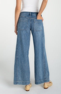 Stride Wide Leg Jean With Utility Details