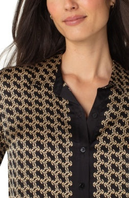 L/S Button Front Woven Shirt