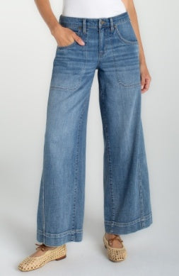 Stride Wide Leg Jean With Utility Details