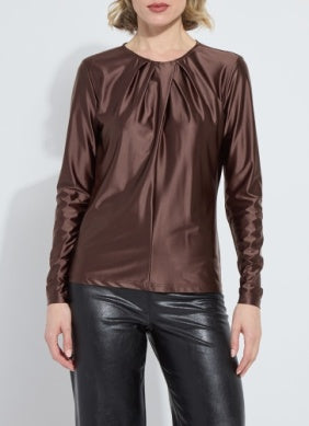 Fatima Cross Neck Draped Top