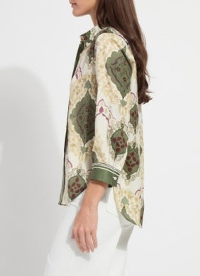 Ishani Roll Tab Printed Shirt