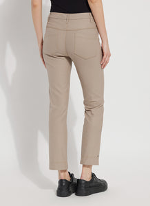 Coated Denim Straight Leg