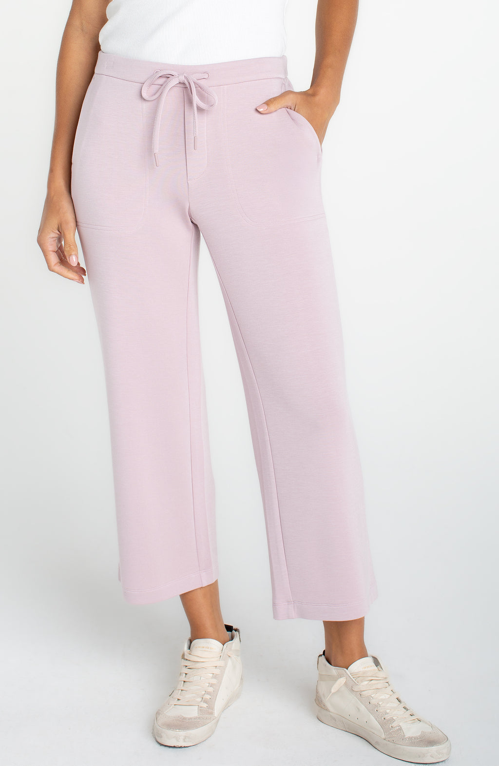 Pull On Wide Leg Crop Pant