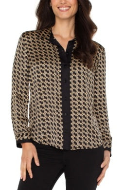 L/S Button Front Woven Shirt
