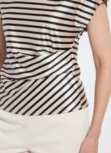 Load image into Gallery viewer, Bruna Side Draped Top with Coastal Print
