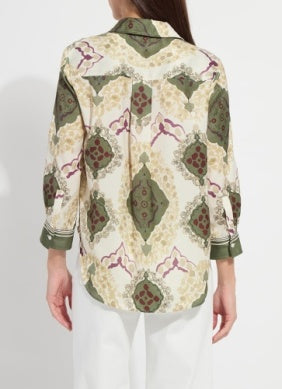 Ishani Roll Tab Printed Shirt