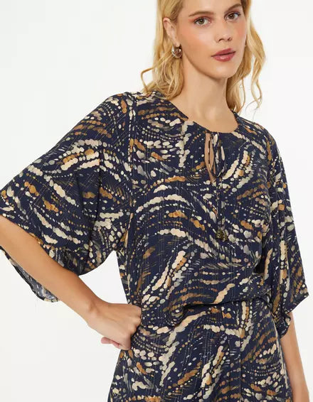 Constellation Print Blouse