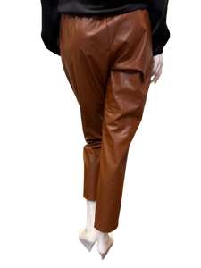 Leather Pant with Front Slits