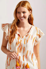 Load image into Gallery viewer, Flutter Sleeve Blouse w/Tassel
